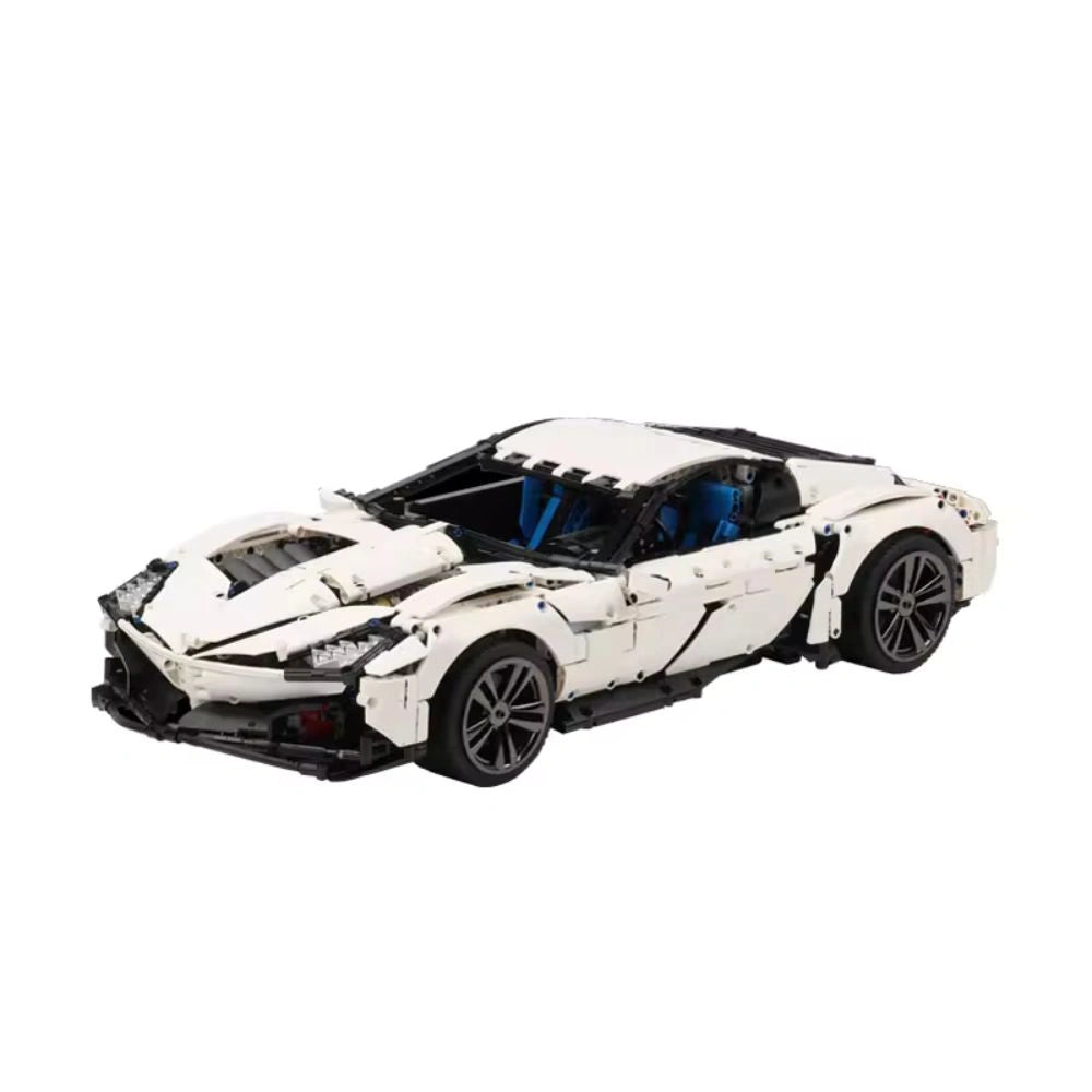 1:8 IL Toro Azzuro Static Sports Car Building Blocks (Yellow/White/Red/Black) - 2586 PCS