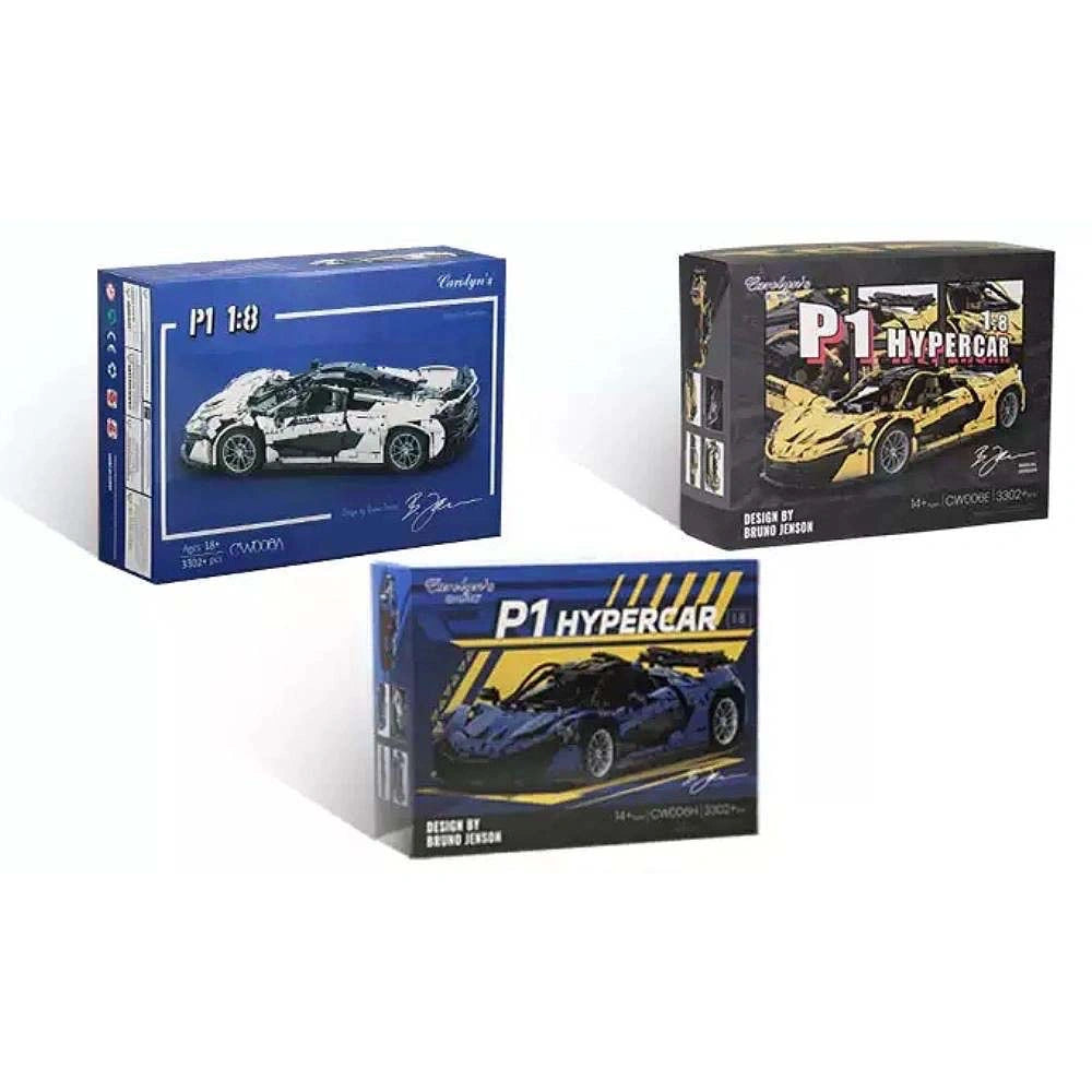 1:8 P1 Hypercar Sports Car Building Blocks - 3302 PCS