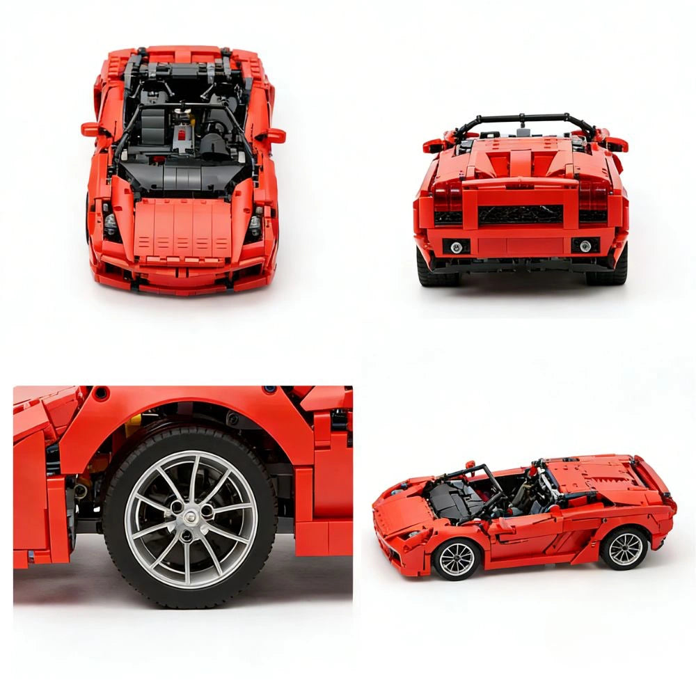 1:8 PF Tribute Sports Car Building Blocks - 2728 PCS