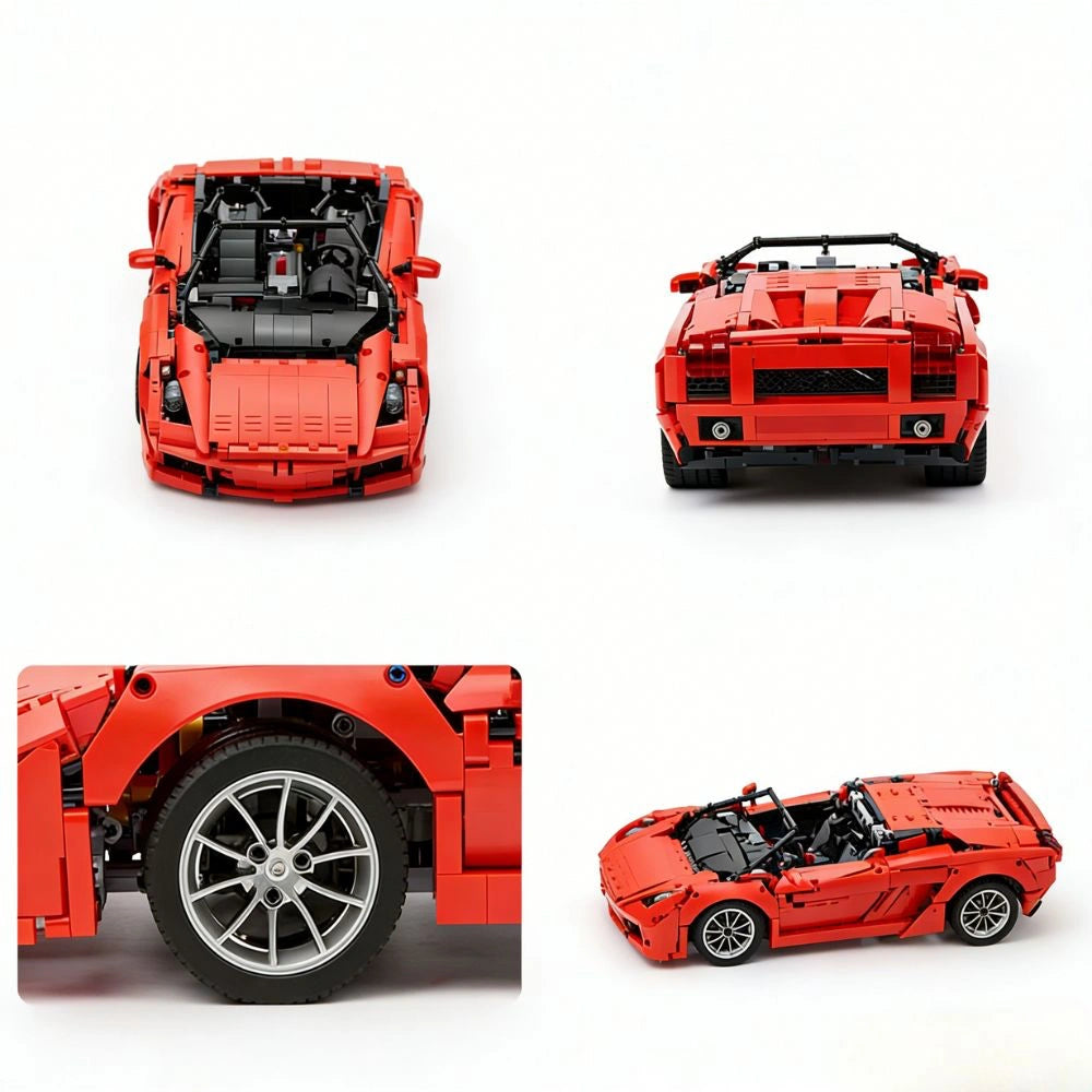 1:8 PF Tribute Sports Car Building Blocks - 2728 PCS