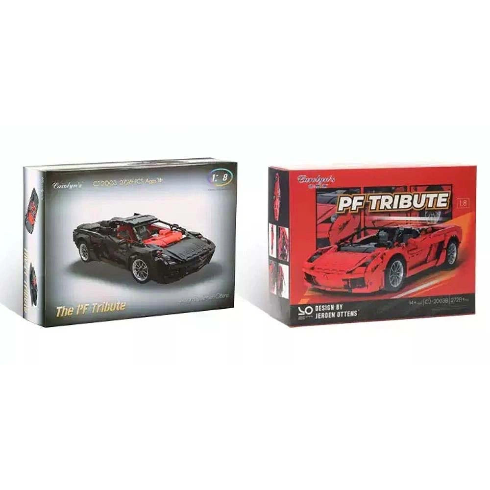 1:8 PF Tribute Sports Car Building Blocks - 2728 PCS