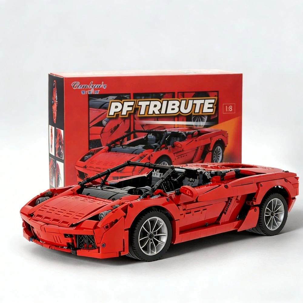 1:8 PF Tribute Sports Car Building Blocks - 2728 PCS