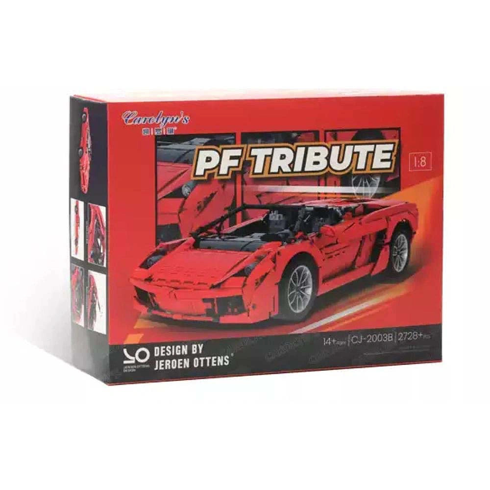 1:8 PF Tribute Sports Car Building Blocks - 2728 PCS
