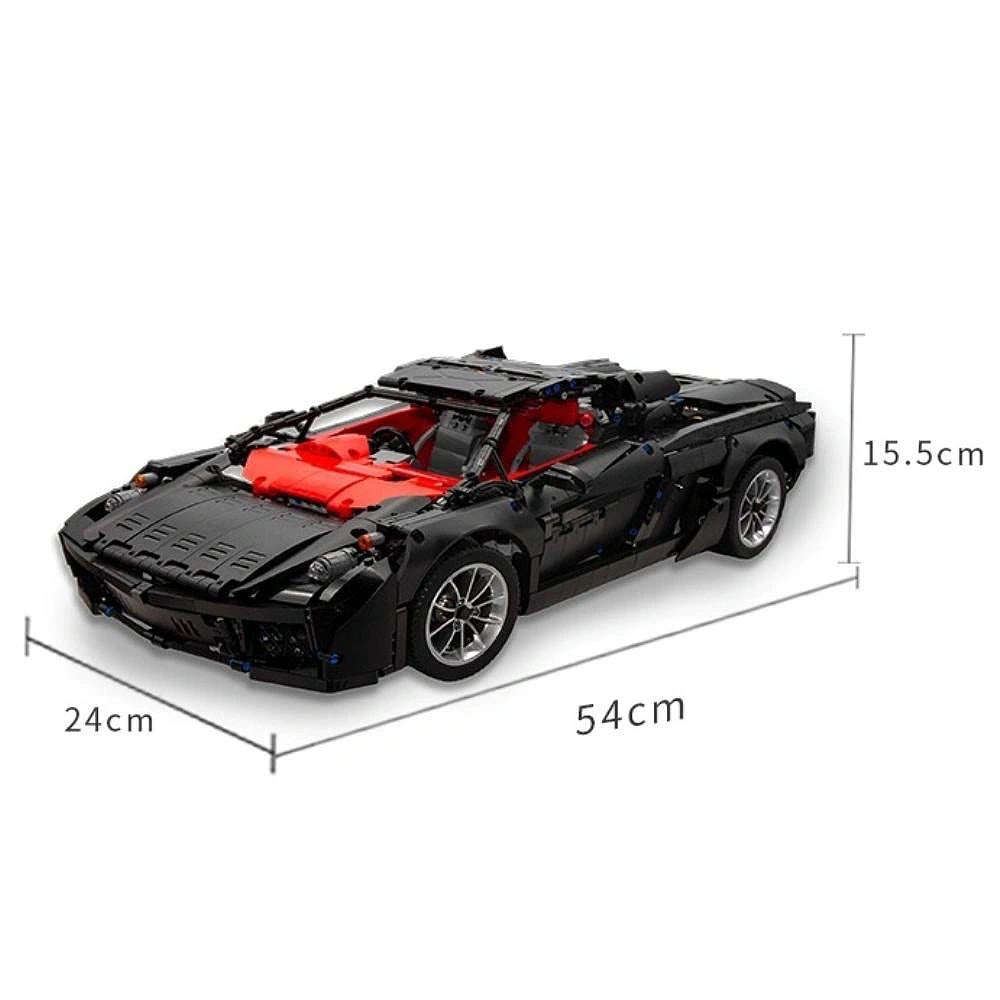 1:8 PF Tribute Sports Car Building Blocks - 2728 PCS