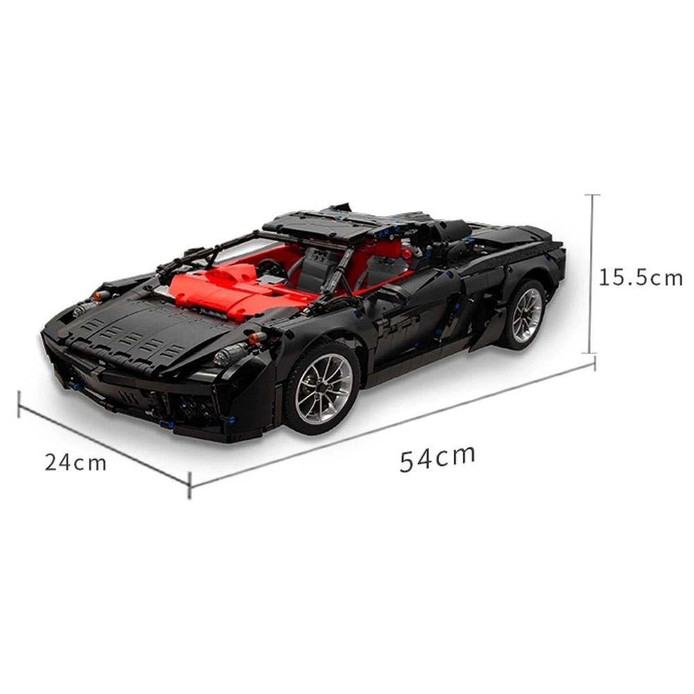 1:8 PF Tribute Sports Car Building Blocks - 2728 PCS