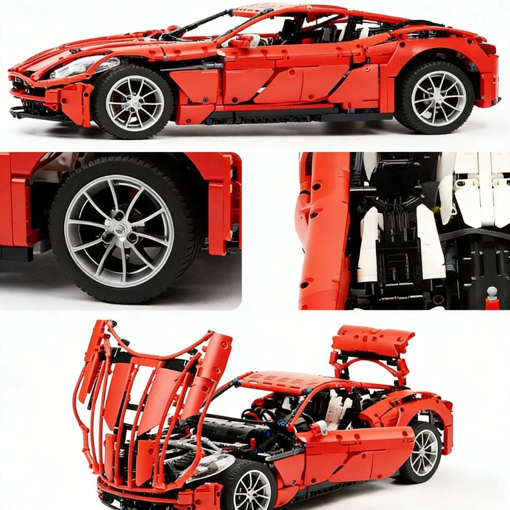 1:8 UK Grand Tourer DB11 Static Sports Car Building Blocks - 2931 PCS