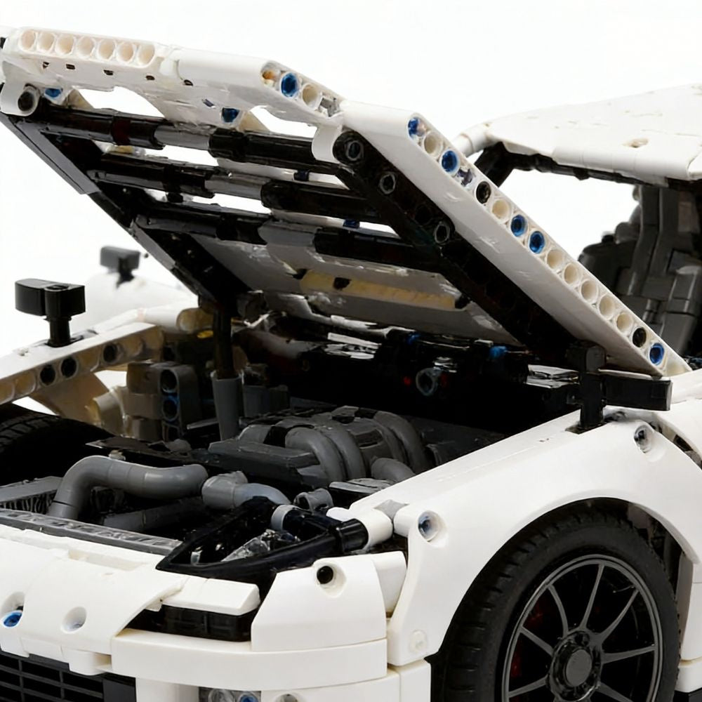 1:8 White Rx-7 FD RE Amemiya Sports Car Building Blocks - 3874 PCS