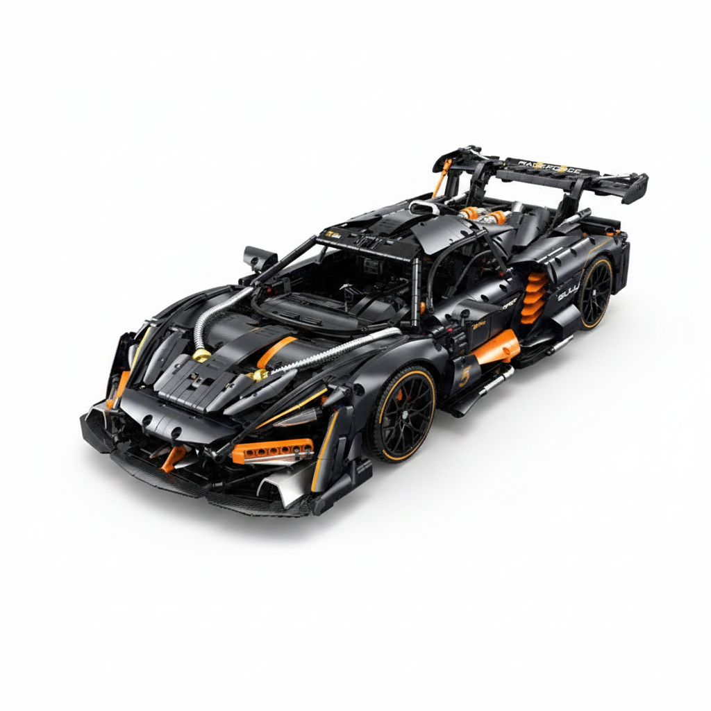 Advanced RC Hypercar Building Block Set - Gallery 06 White