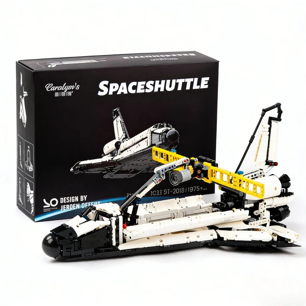 Cream White Spaceshuttle Building Blocks - 1975 PCS