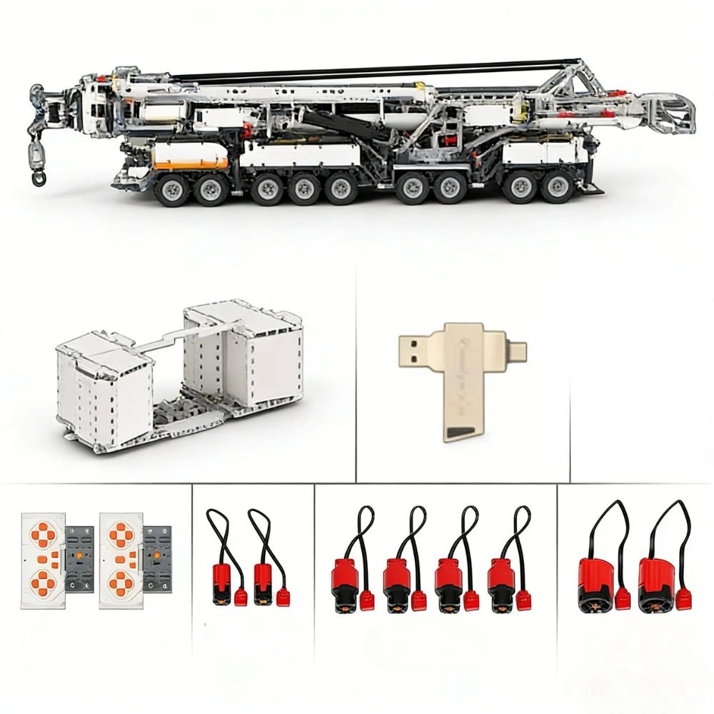 LTM Crane 11200 Large Dynamic Precision Engineering Crane Building Blocks - 7706 PCS