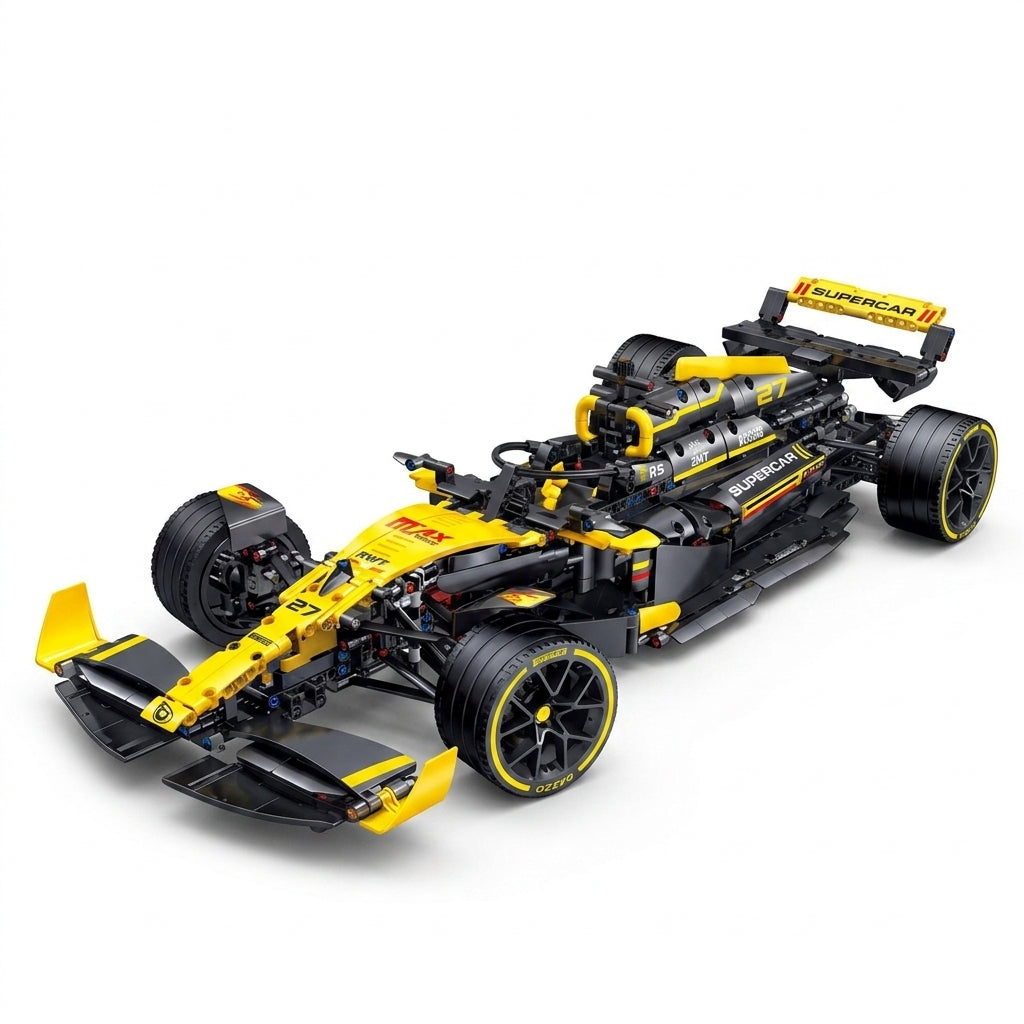 RC Formula Racing Car Building Block Set - Gallery 07 White