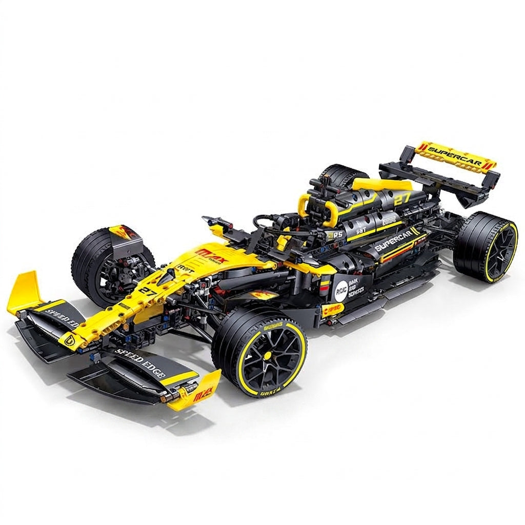 RC Formula Racing Car Building Block Set - Gallery 09 White