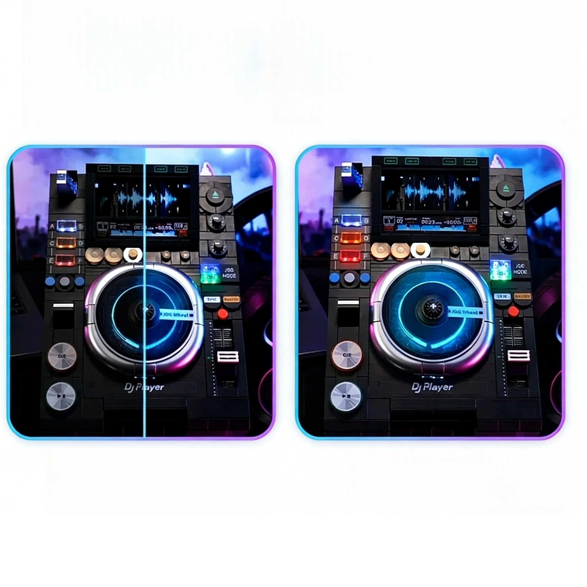 Retro DJ Turntable Building Toy – Desk Decor Model